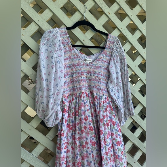 Loveshackfancy Analia Floral-Print Cotton Midi Dress - Picture 7 of 9